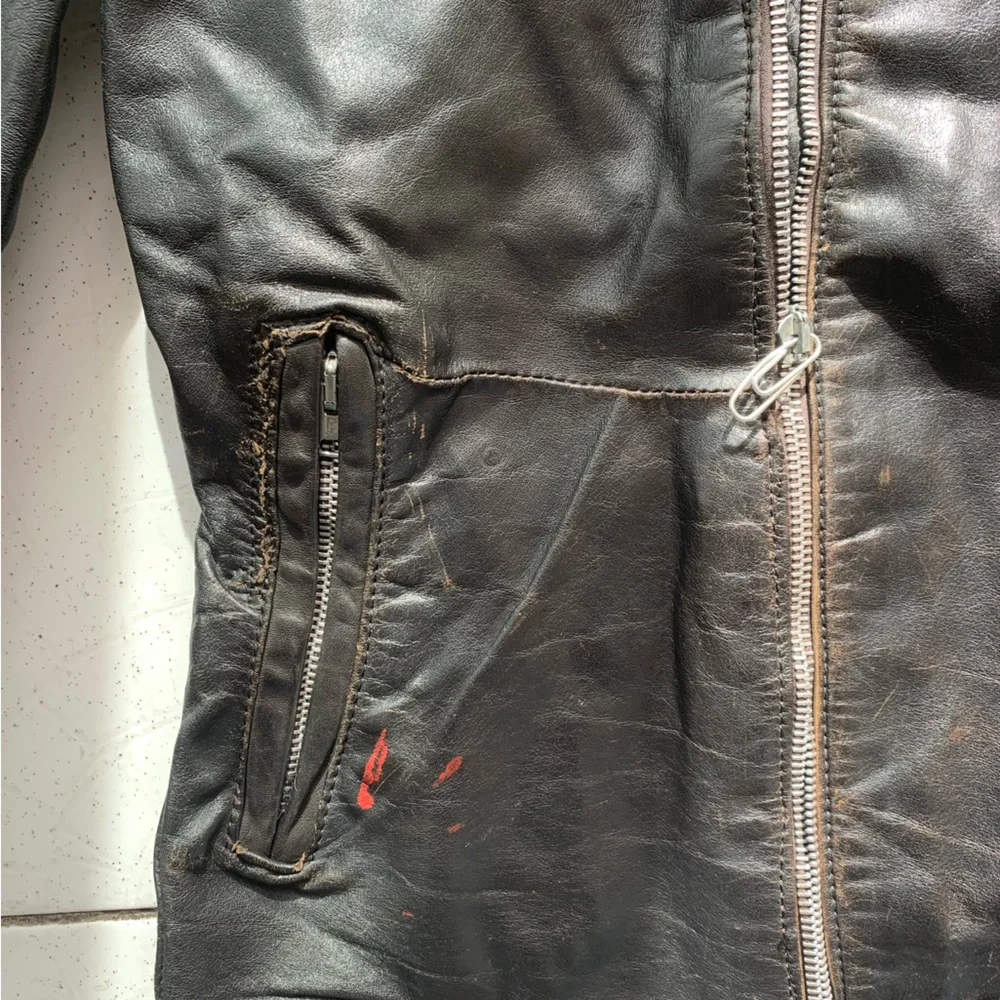 Réal vintage 70’s Women's Black Leather Jacket - Picture 3 of 4